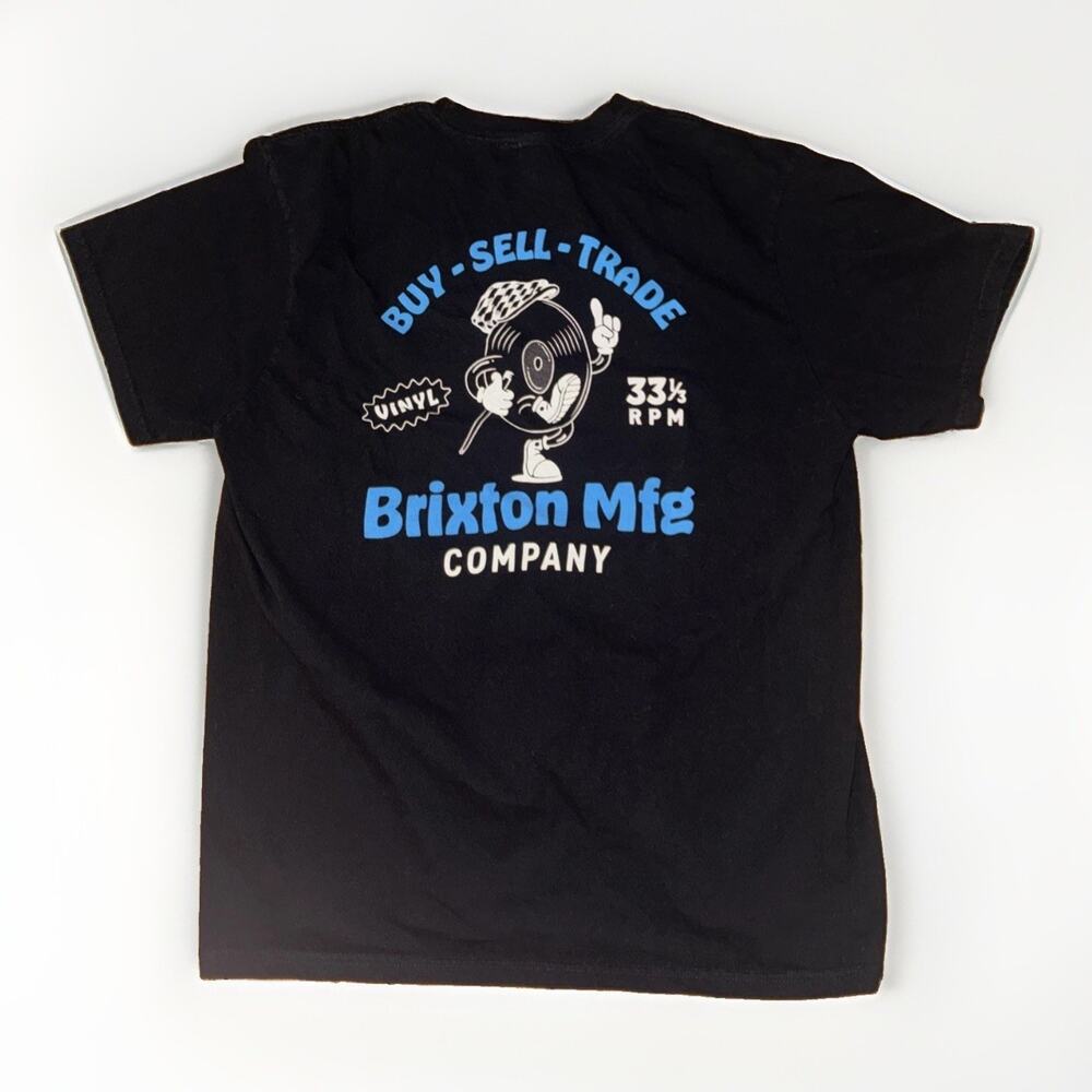 Brixton Standard Fit Graphic T-Shirt Black Large 21x28